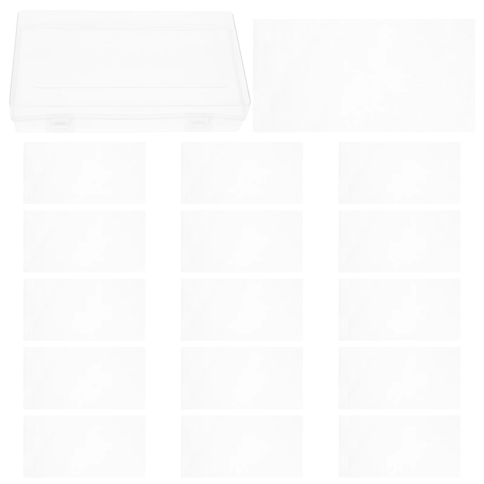 100pcs Plastic Paper Sleeves Clear Bill Case Cash Banknote Collection Sleeve Small Protective Bag Money Wrappers Box Transparent