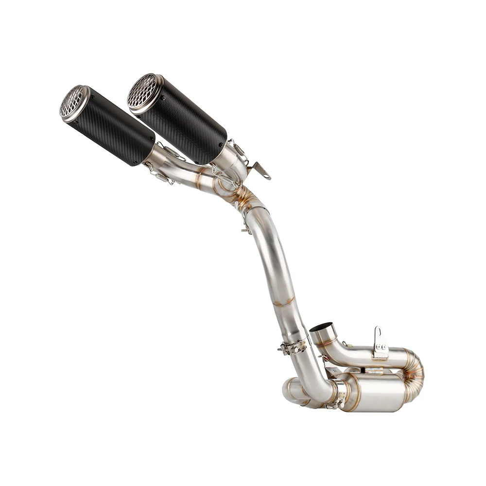 For Ducati Panigale V4 2022 2023 2024 Panigale V4S Escape Slip-on Motorcycle High Mount Exhaust Muffler With Link Pipe Underseat