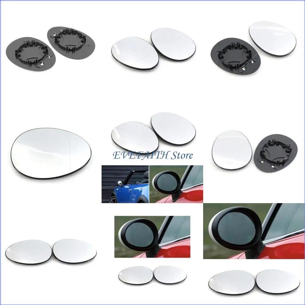 

124B For Mini R55/R56/R57/R58/R59 Left Right Side Heated Mirror Replacement