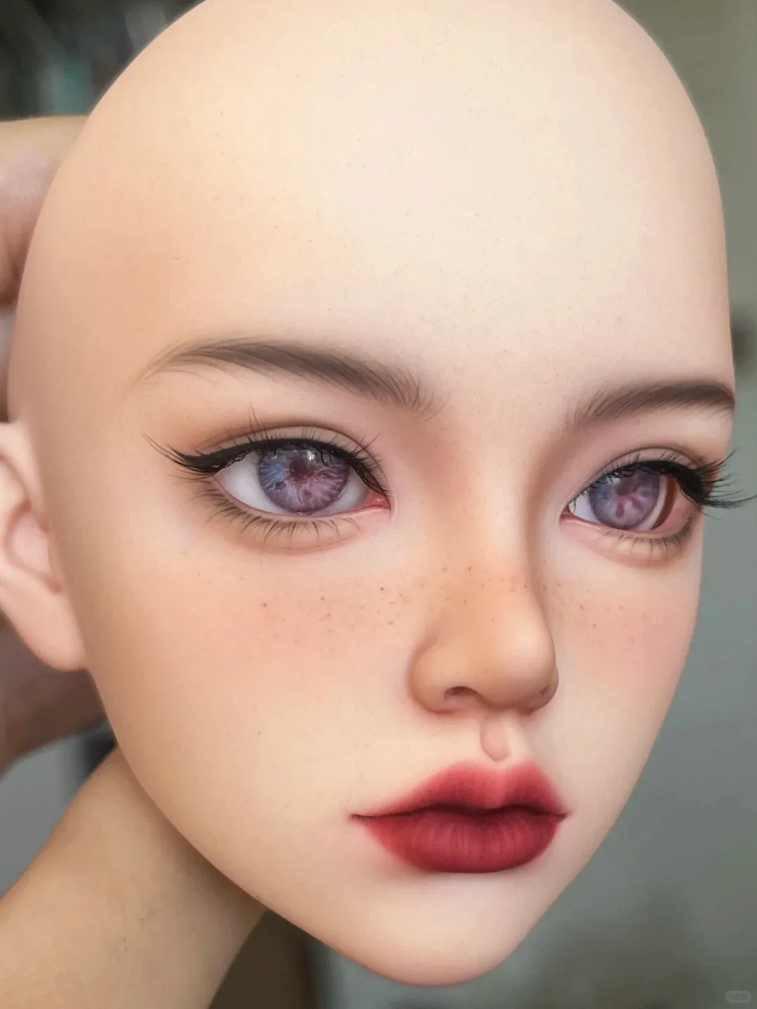1/3 mari  BJD Doll Single Head Landoudou High-Quality Makeup Head Cute Bailu for Girls And Boys Just the Doll Head for Sale
