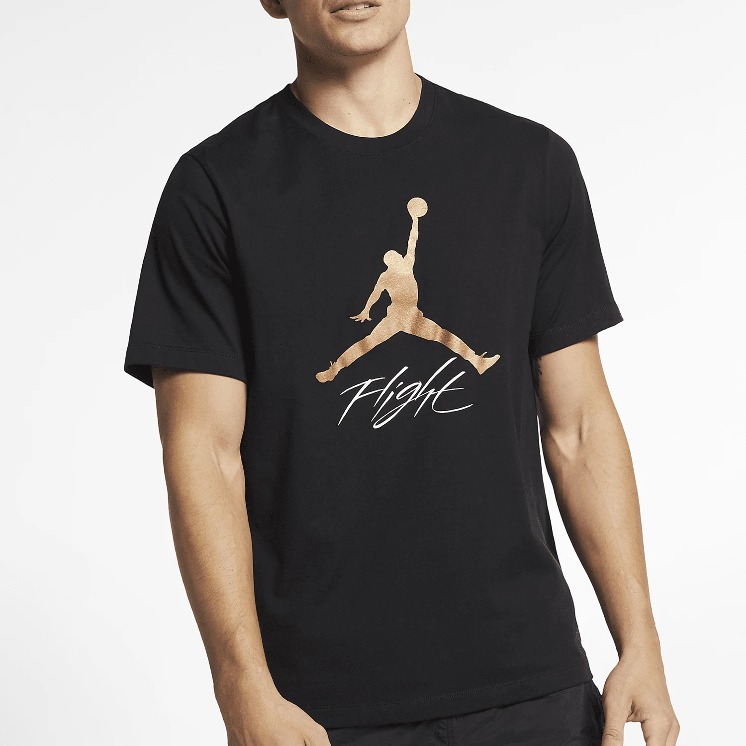 

Nike genuine JORDAN men's round neck knitted breathable sports and leisure T-shirt AO0665-011
