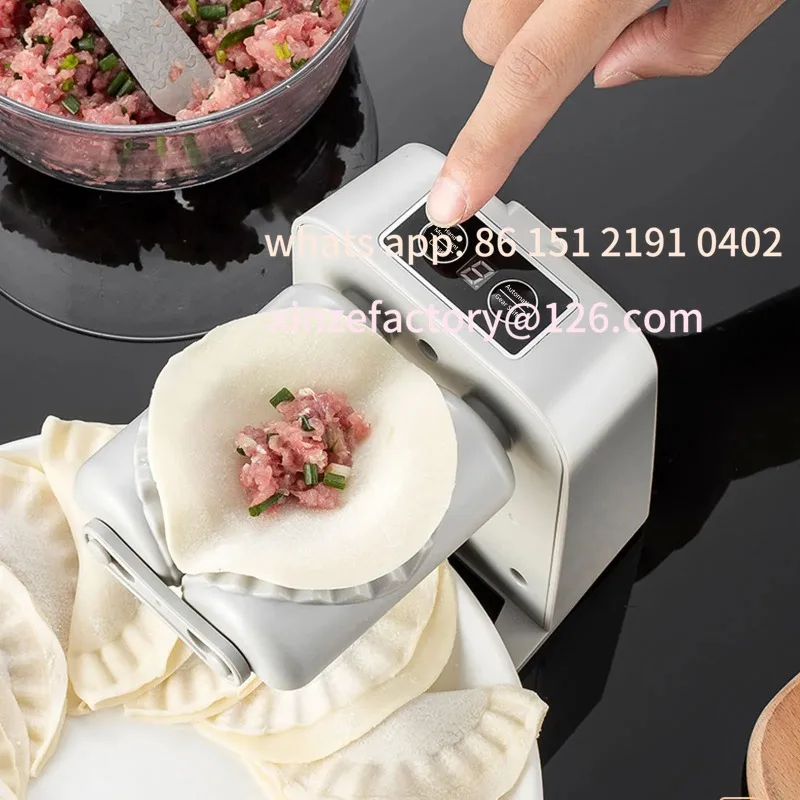 

Customizable Electric Dumpling Maker Rechargeable Automatic Dumpling Maker with Filling Spoon Brush Efficient