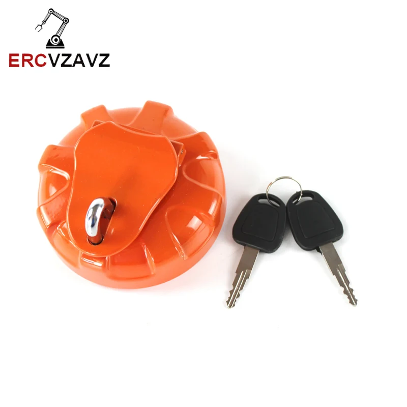 K1004166 New Fuel Tank Cap with 2 Keys for Daewoo Doosan DH300 DH150-7 Excavator Parts