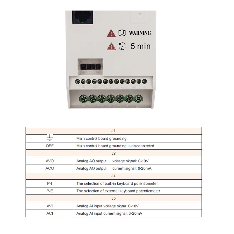 Pump VFD 1 Phase 220V 0.75/1.5/2.2KW 1/2/3/5/7HP VFD Variable Frequency Drive Converter Motor Speed Vector Control Inverter