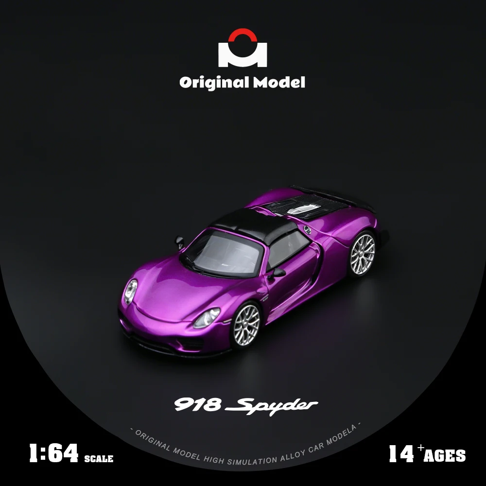 *Pre-order*Original Model 1:64 Mini 918 Spyder Magic Purple Diecast Car Shiny Paint Collectible Gift