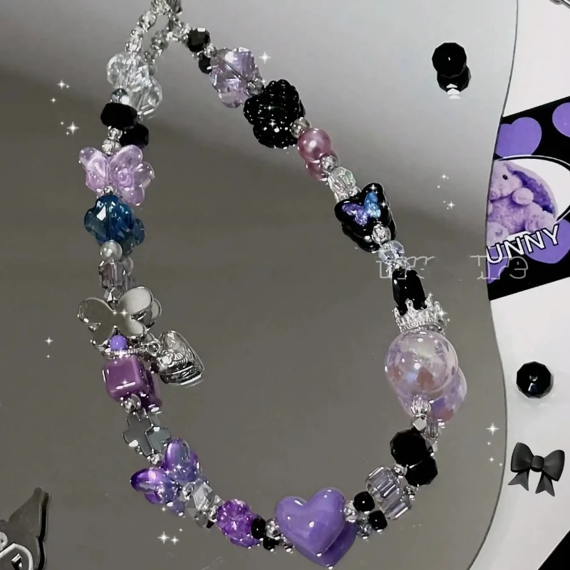 

Ins-стиль Dreamy Heavy Industry Light Роскошная цепочка для мобильного телефона для девочек, подвеска в виде чехла для телефона, цепочка для камеры CCD