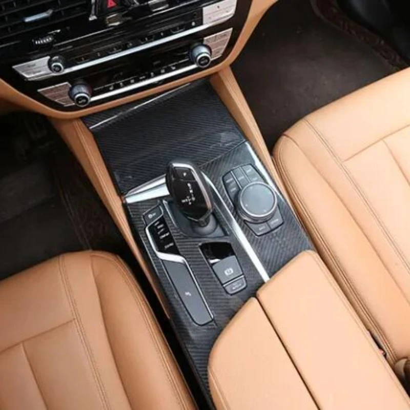 

Для BMW 5 серии G30 2018-2022 настоящий углеродное волокно, центральный режим управления, панель переключения передач, декоративная крышка, аксессуары для интерьера автомобиля, левый руль
