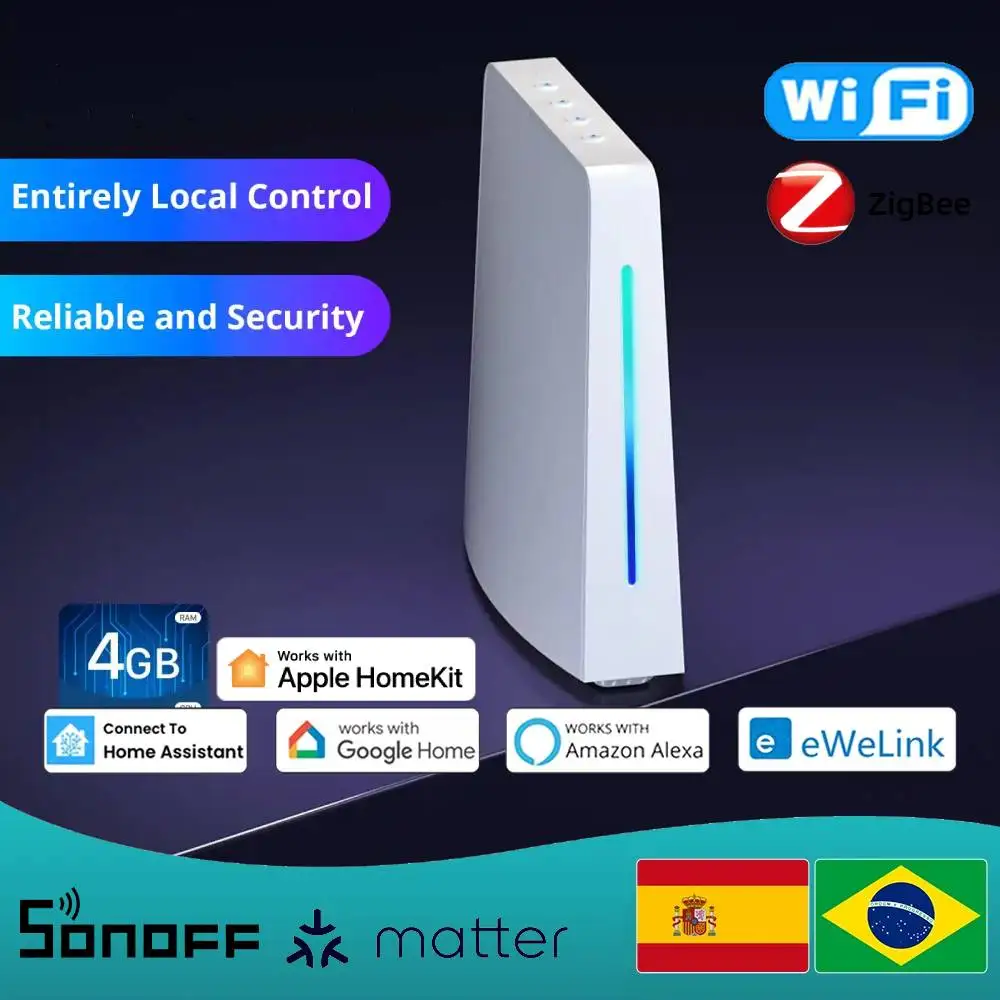 NEW SONOFF IHost 4GB Smart Home Wifi Zigbee Matter Hub AIBridge Local Control Open API Work With Ewelink Appple Home Smartthings