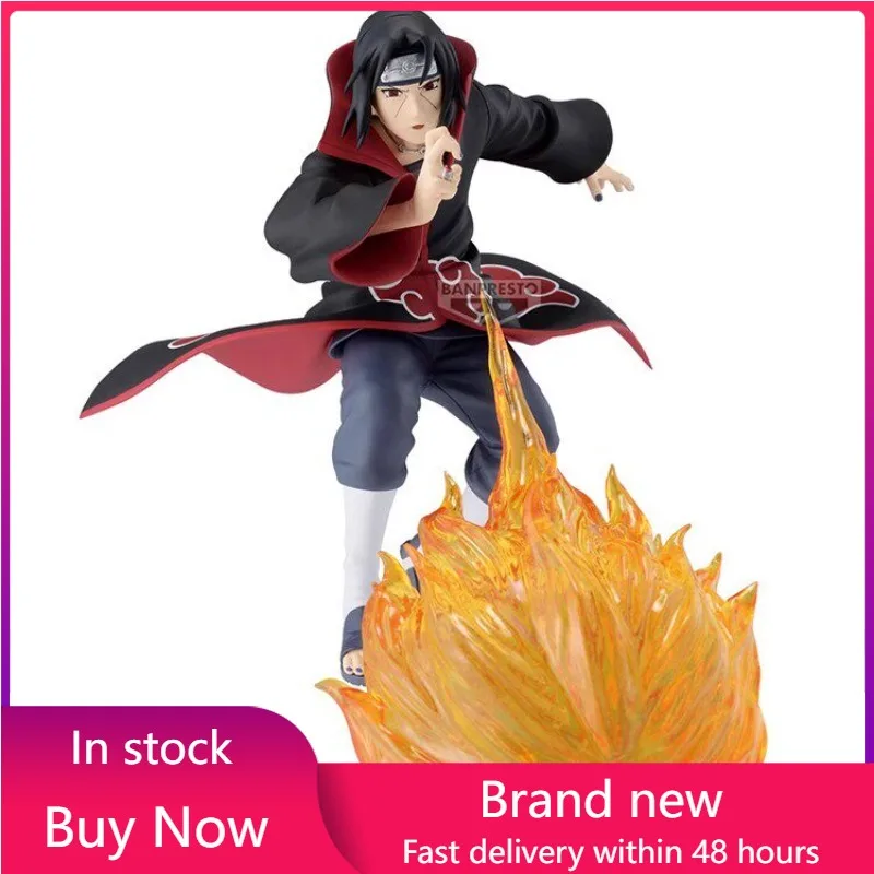 

BANDAI Genuine Naruto Uchiha Itachi Gougakyu No Jyutsu ver.13cm PVC Action Anime Figure Model Toys Figure Collection Doll Gift