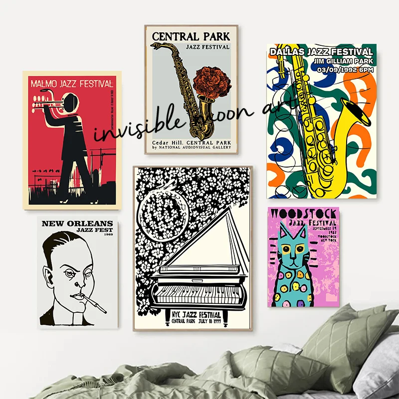 Vintage Paris Jazz Festival Co - đánh giá và giá Vintage Collectible Posters