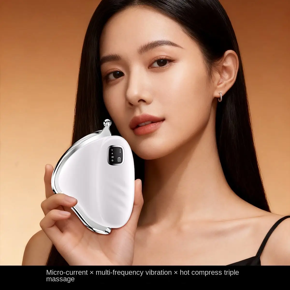 Handheld Electric Body Massager Microcurrent Muscle Relaxing Vibration Hot Compress Meridian Instrument