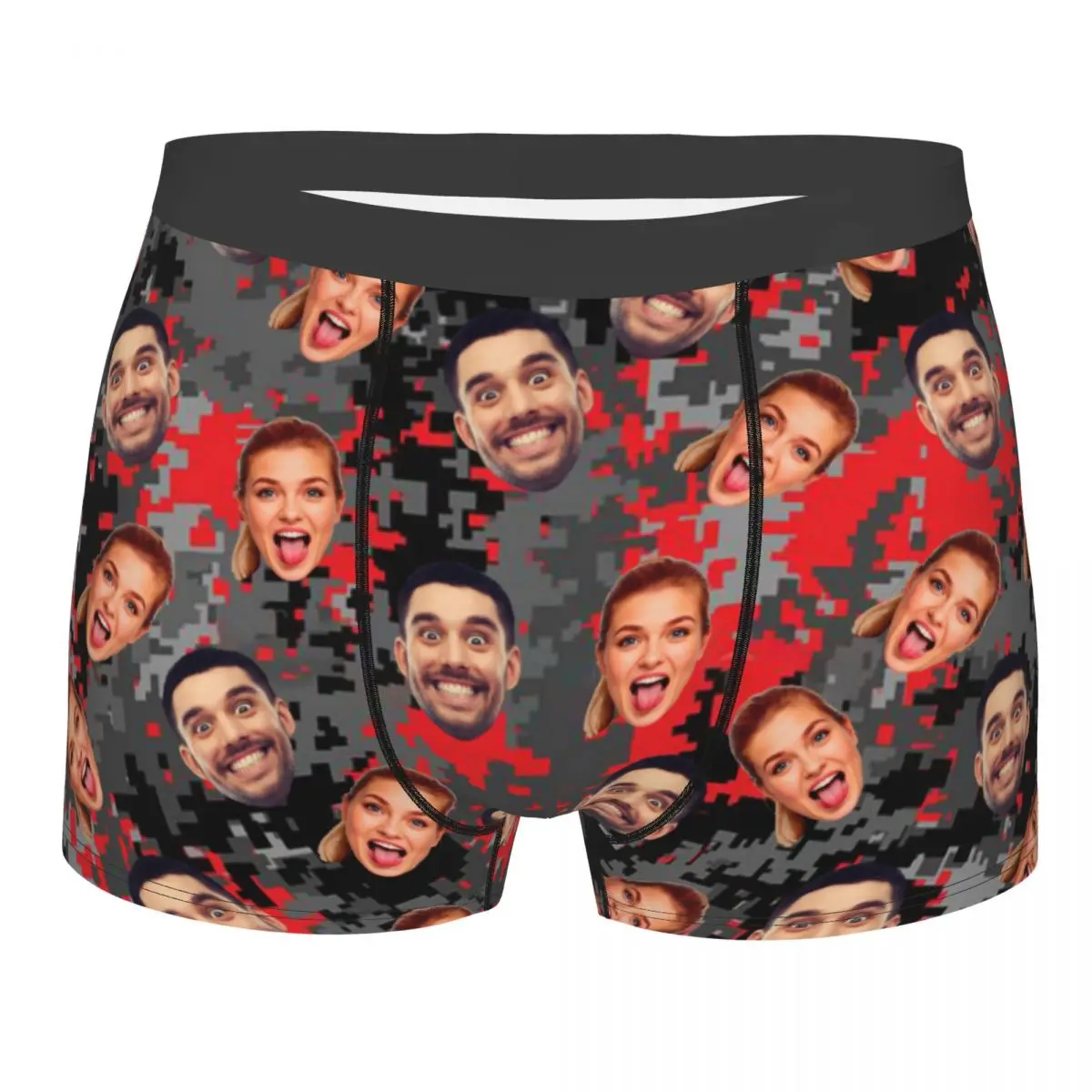 

Personalized Custom Face Photo Men Boxers Briefs For Husband Boyfriend Birthday Gift Underwear Fashion Underpants