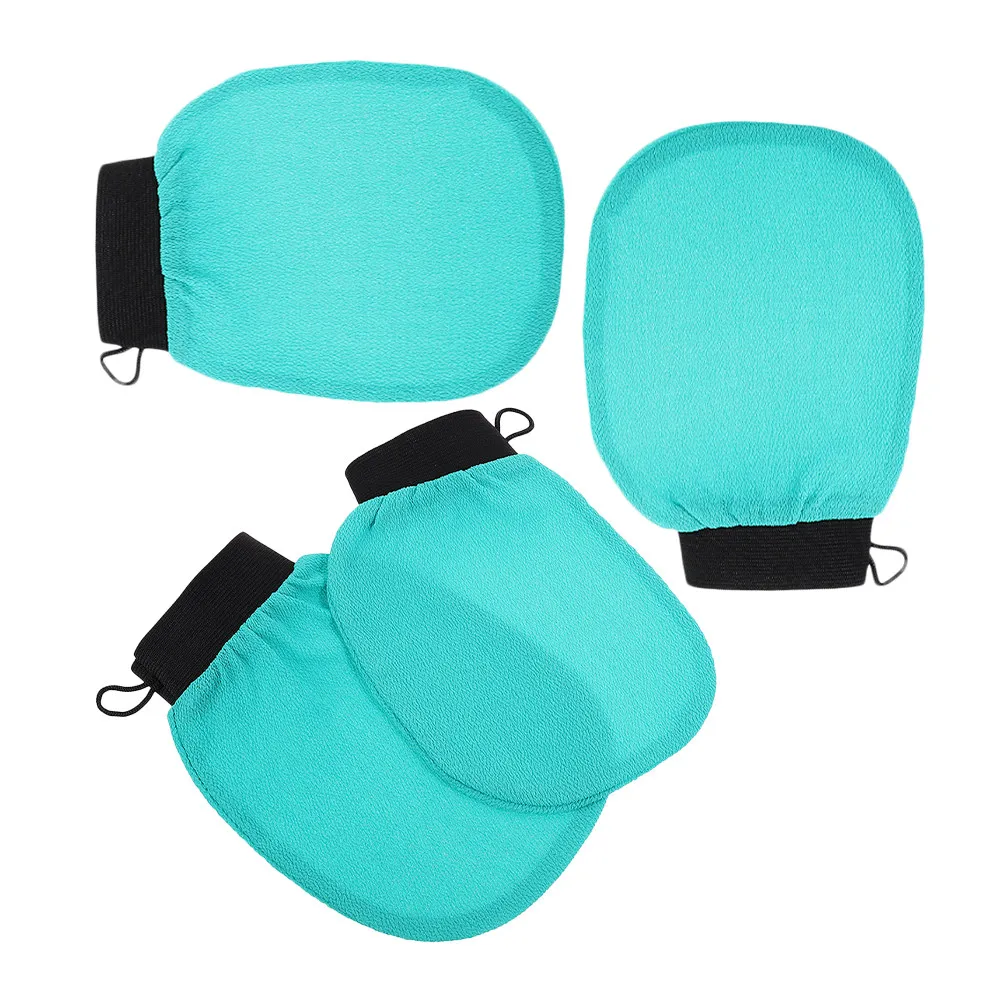 4Pcs Exfoliating Shower Gloves Rayon Body Scrub Gloves for Exfoliation Dead Skin Removal Arm Leg Back Cleansing Tool