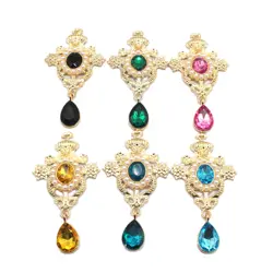 10 New 35 * 62MM Alloy Pearl Pendants, Clothing Brooch DIY Accessories, Gift Box Gift Decorations