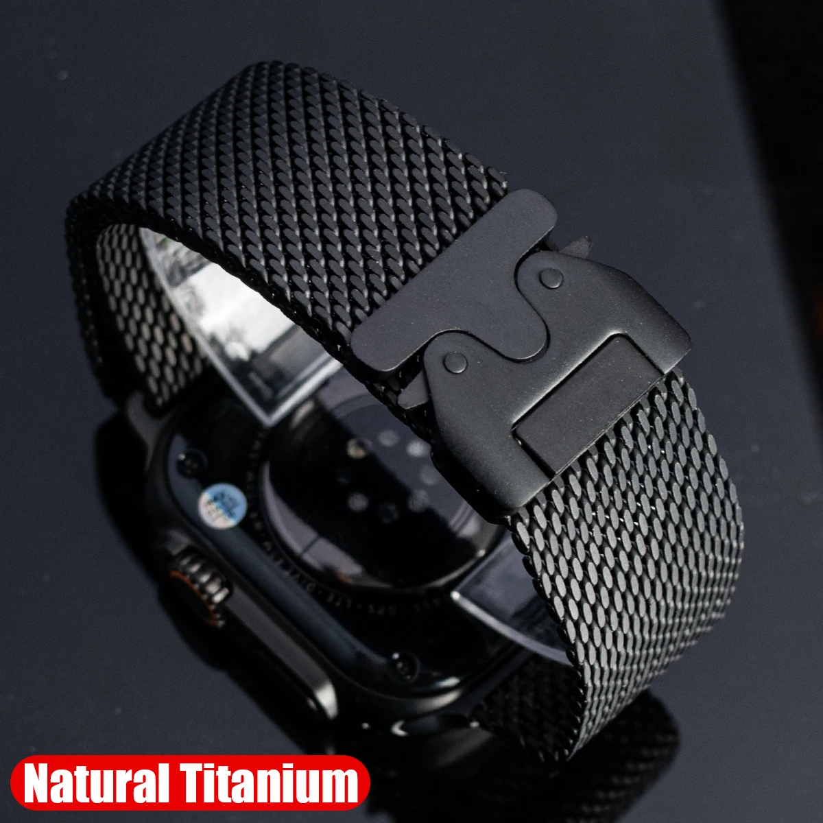 VWAR 100% puur titanium Milanese band voor Apple Watch Ultra 3 2 band 49 mm 45 mm 46 mm 44 mm armband IWatch serie 11 10 9 8 7 SE