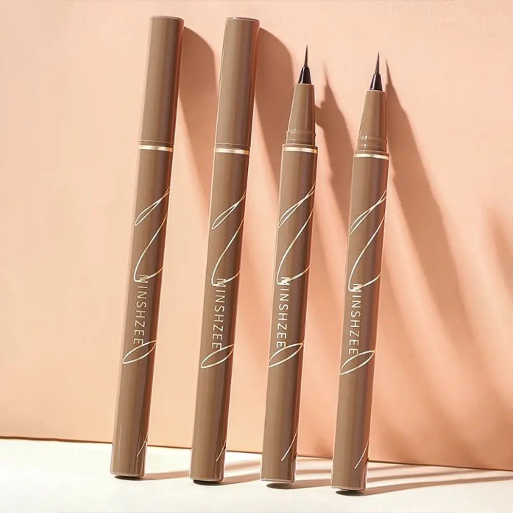 Ultra Thin Liquid Eyeliner Non Smudging กันน้ําโกหก Silkworm ปากกายาวนาน Quick-drying เครื่องมือแต่งหน้าตาผู้หญิง