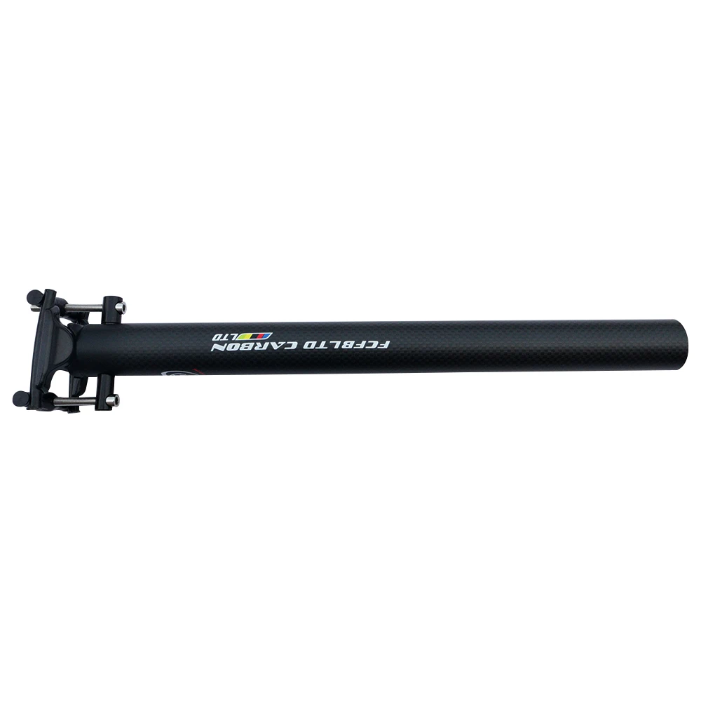 FCFB Super light Carbon Seatpost Bicycle Seat Post MTB Road Bike Seatpost 27.2 30.8 31.6 33.9 34.9 *350 400 mm Bicycle Parts