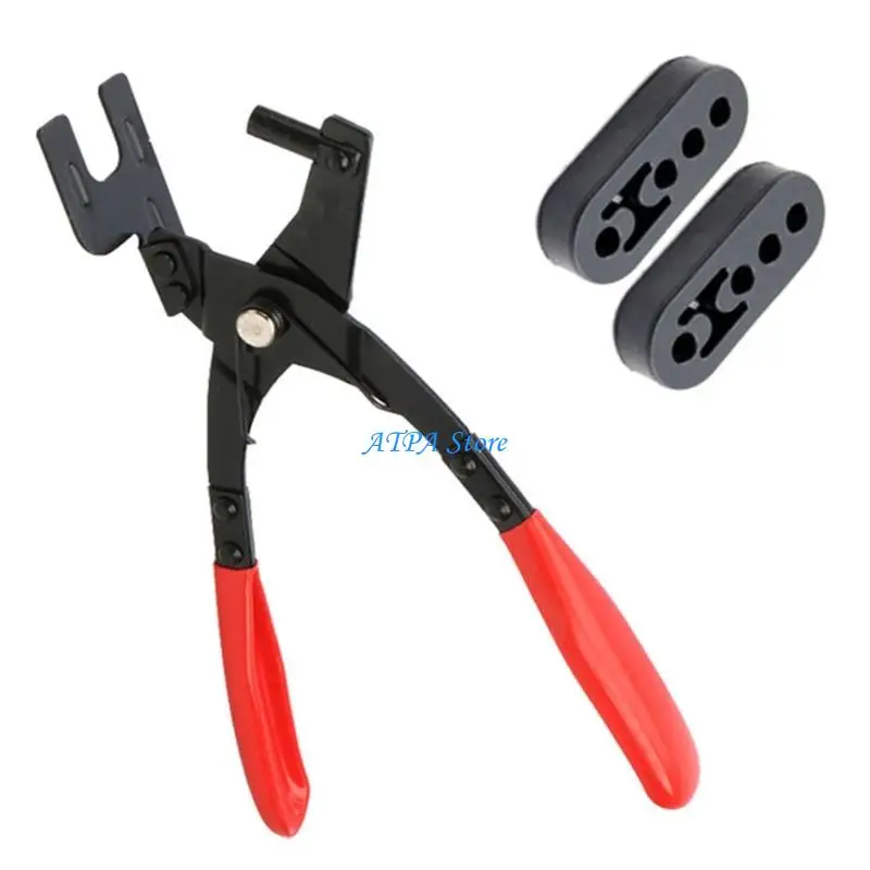 

U13C Rubber Pad Removal Pliers with 2 Quiet Bushings Ergonomic Grip Strong Metal Tool for Automotive Maintenance Appliance