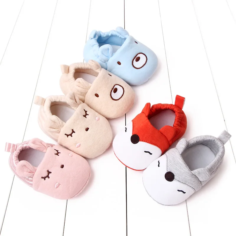 Niedliche Cartoon-Sockenschuhe für 0–18 Monate alte Puppen, weiche Sohlen, Bodensportschuhe für Kinder, Wanderschuhe für Kleinkinder