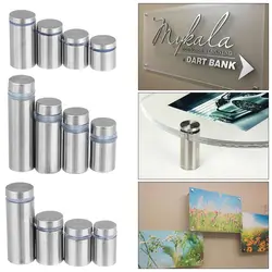 4/6/10Pcs Stainless Steel Billboard Fixing Screws Glass Fasteners Advertising Board Fixed Nails Advertisement Standoffs Pin