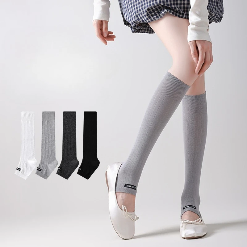 Women's Ice Silk Summer Thin Half-cap Socks Breathable Pit Strip Stacking Socks Cloth Label Calf Socks Lightweight Non Slip Sock