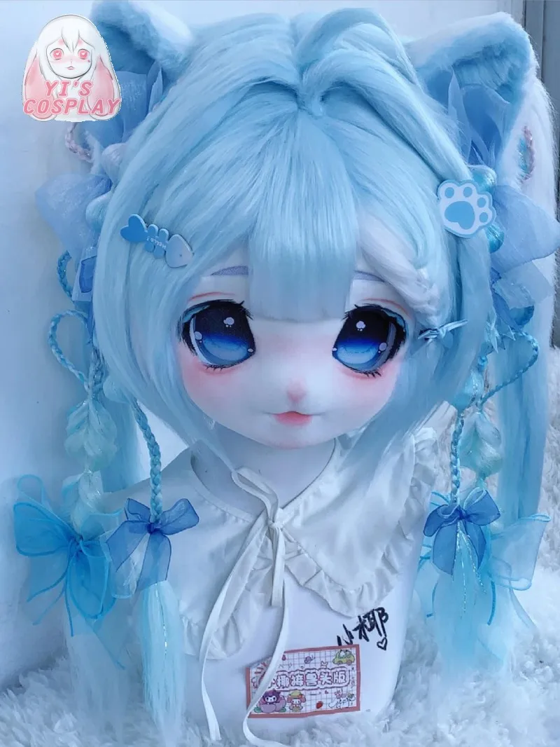 

Fursuit Head Handmade Headsets Beast Customized Fursuit Kemono Head Yis cosplay Custom Furry head Kigurumi Head Cosplay Kemono