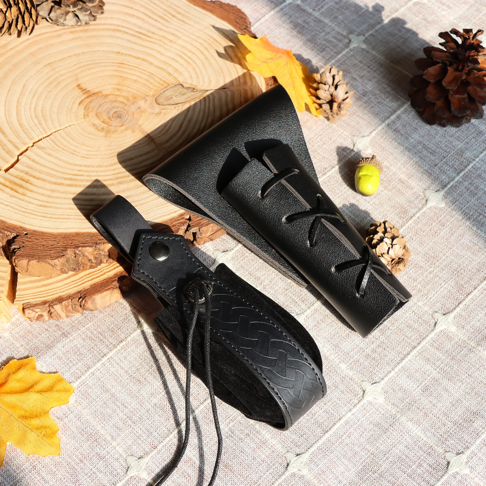 حقيبة خصر للعملات المعدنية النحاسية للهالوين من القرون الوسطى، ملحقات لعب الأدوار من الجلد الفارس الشجاع #2