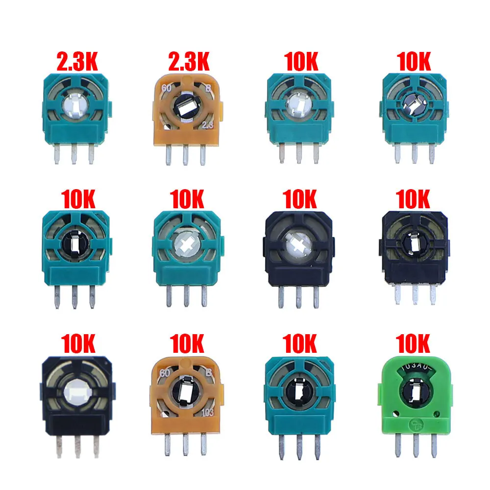 10 stücke Für PS4 PS5 Controlle 3D Analog Micro Schalter Sensor Modul Thumbstick Achse Widerstände Potentiometer Ersatz