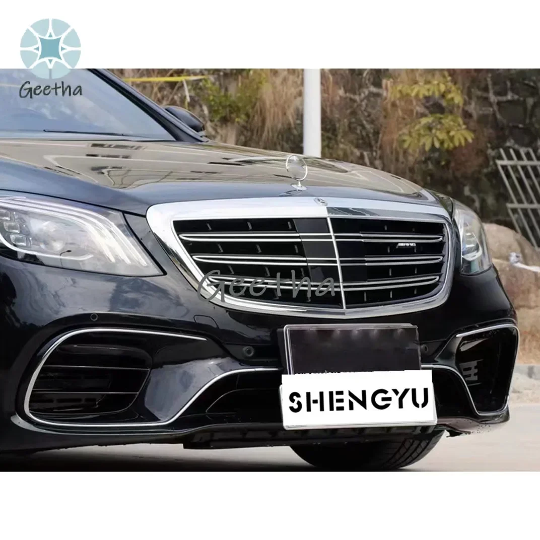 

Auto Parts Body Kit with Front and Rear Bumper and Grille Headlight for Benz S Class W222 2014-2020 Change to S63 AMG Model