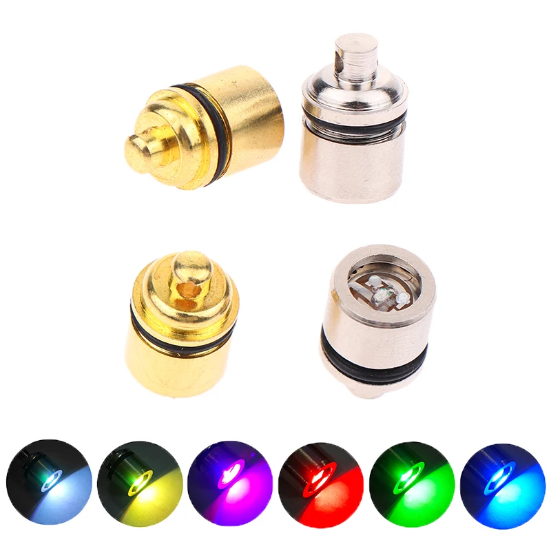 2/1PCS Mini LED Light Key Chain Luminated Keyring Pendant Colorful Mini Electronic Light Keyring Flashlight Lamp Keychain