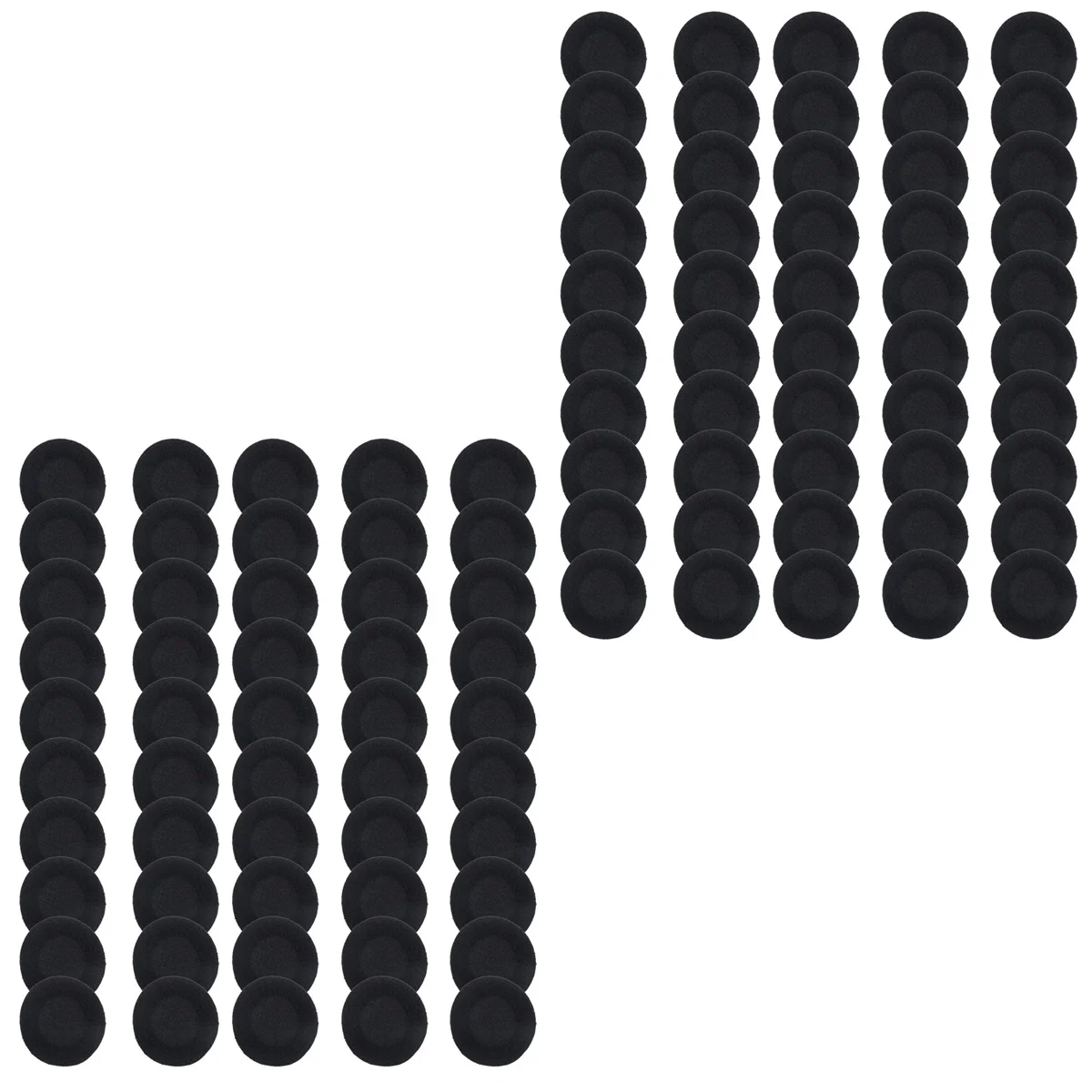 Shop Now 100 Pcs Black Sponge Earbud Headphone Cap Ear Pads Cover Replacement