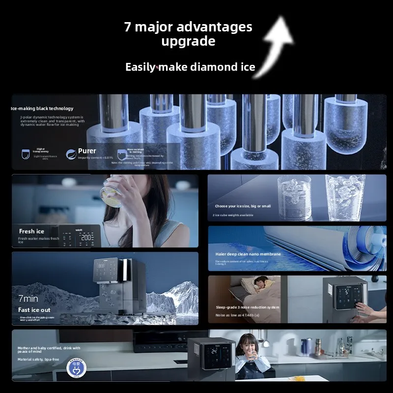 High-end Drinking Machine AI Intelligent AI Large Screen File Adjustable Water Temperature Multi-function Can Make Ice,