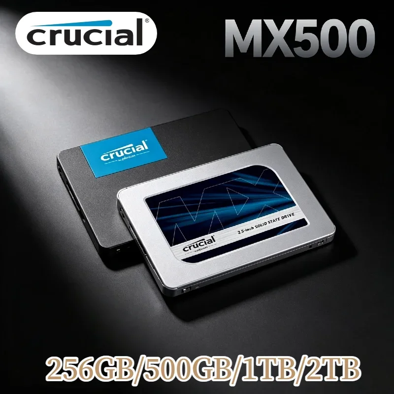Crucial MX500 500GB 1TB 2TB SSD 3D NAND SATA 2.5 Inch High Speed Internal Drive for Laptop Max 2026 Pro