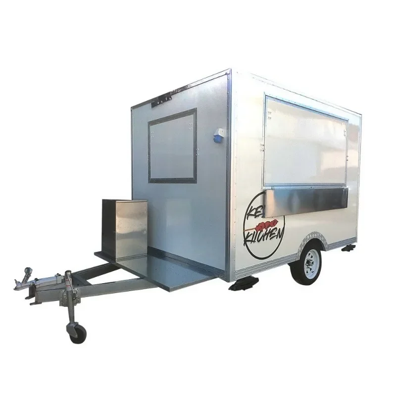 BBQ Food Trailer Mobile Kitchen Traction Barbecue Catering Truck