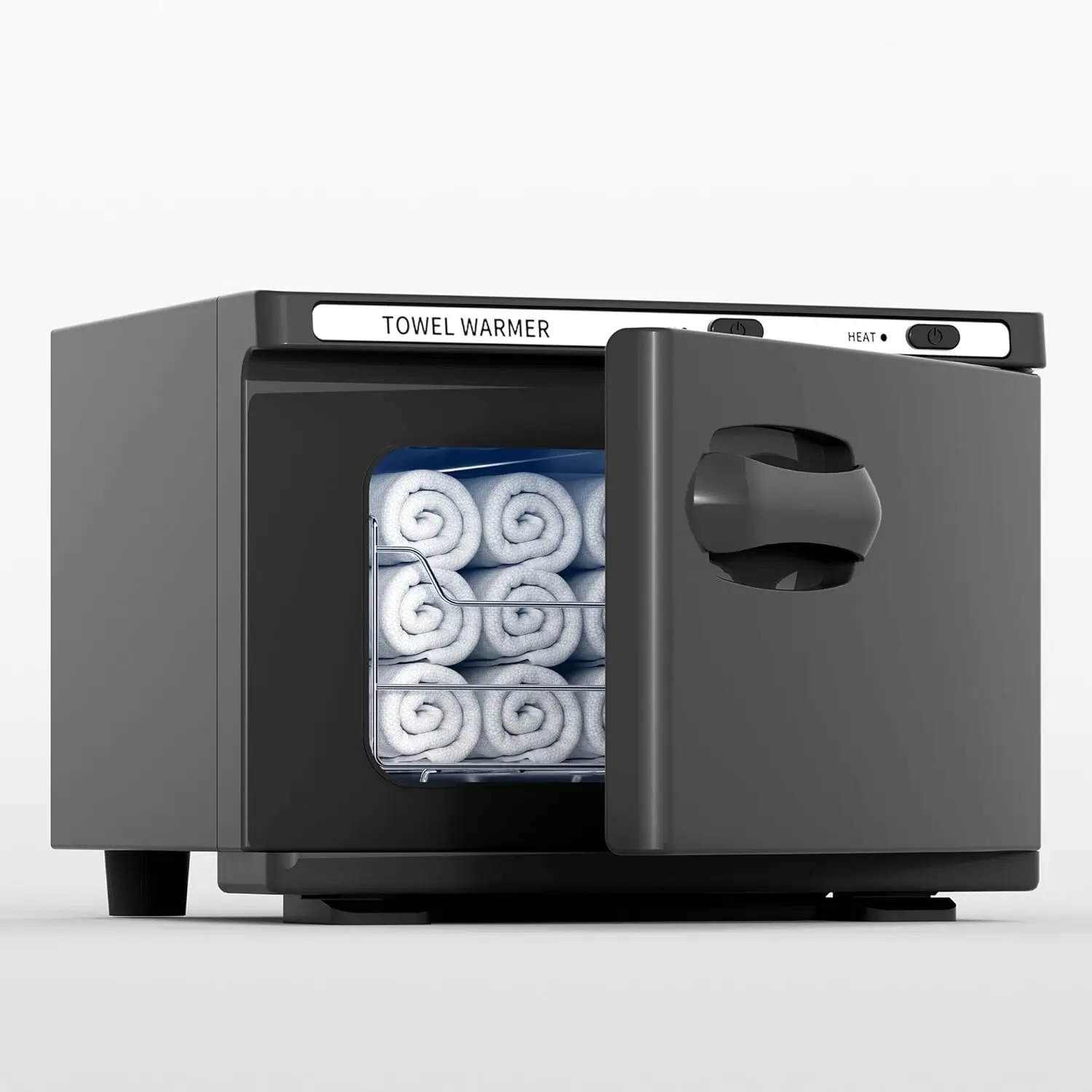 

8L Mini Towel Warmer for Spa and Home, Black - Heats Wet Towels Efficiently