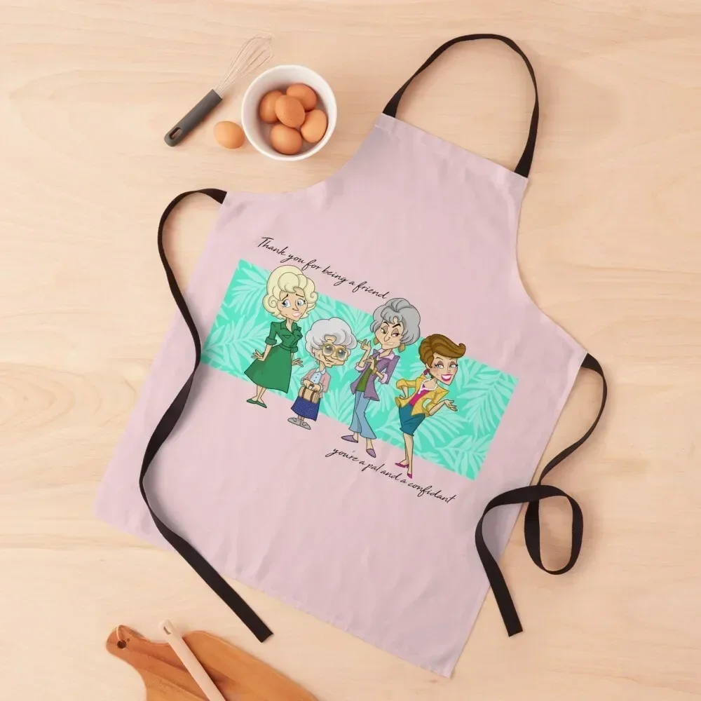 

thank you for being a friend Apron Barber Household Items christmas 2025 cook wear Apron
