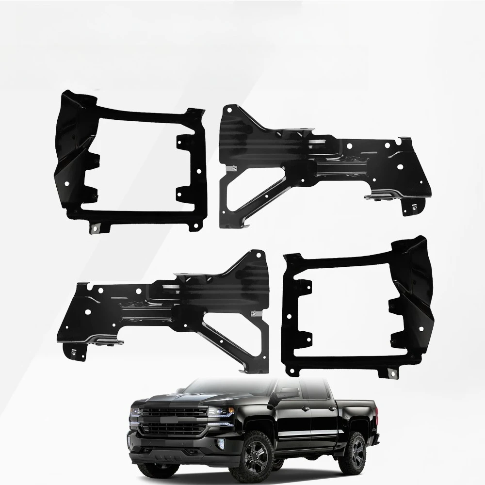 

For 2016-2019 Chevy Silverado 1500 Front Bumper Support Mount Bracket Set 4Pcs