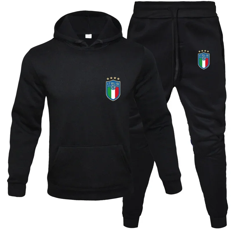 2024 nuove felpe con cappuccio autunno inverno + pantaloni Set due pezzi uomo donna felpe con cappuccio tute pantaloni Jogger vestiti spessi e caldi