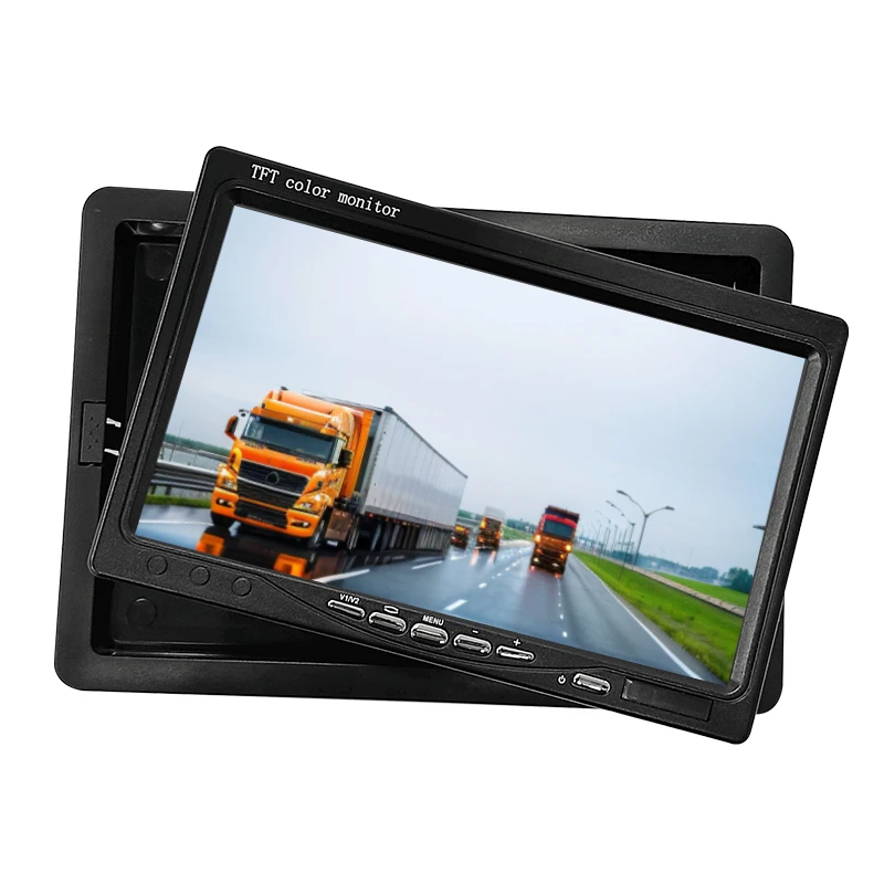 Tech 7-Inch Portable Rearview Mirror Car Display Monitor USB Connection Android IPS Technology AHD 1 Year Warranty
