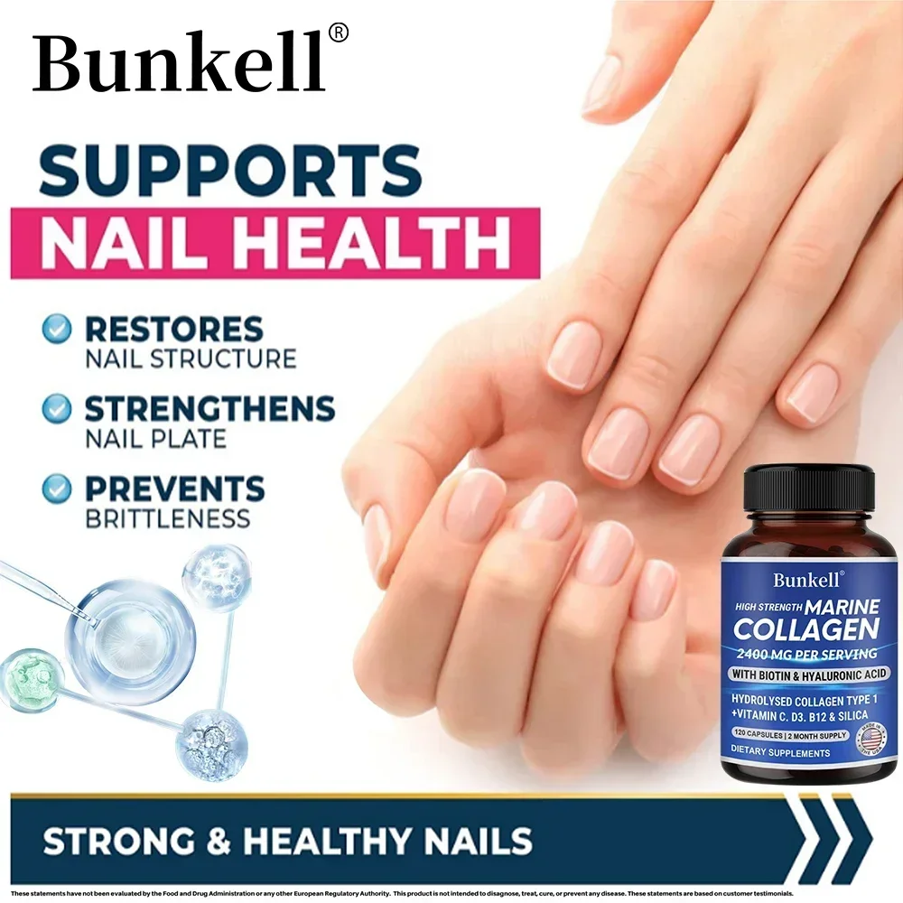 potent marine collagen with hyaluronic acid, biotin & vitamins 2400mg complex, hydrolyzed type 1, with vitamins & minerals potent marine collagen with hyaluronic acid, biotin & vitamins 2400mg complex, hydrolyzed type 1, with vitamins & minerals