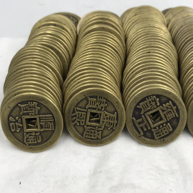 Coin Thick Five Emperors Coin Loose Coin 2.5CM Thickened Real Copper Coin Ornament Metal Craft