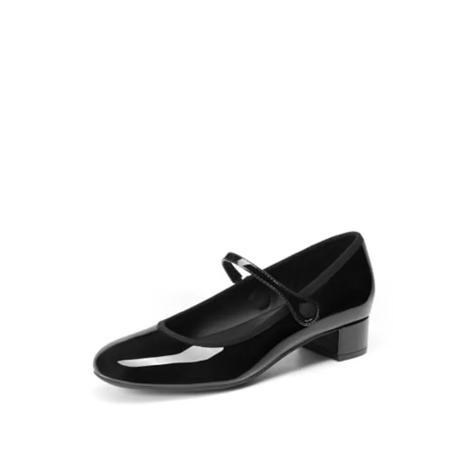 

DREAM PAIRS Women's Mary Jane Chunky Low Heels Comfortable Slip on Dress Shoes for Women Closed Round Toe Casual Cute Work Pump
