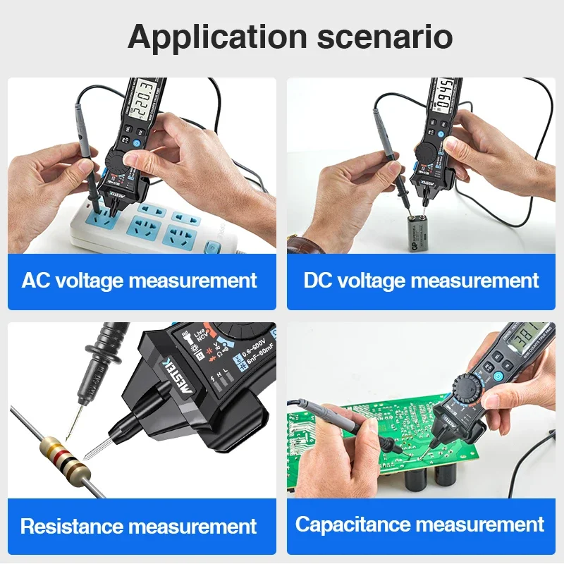 Mestek-スマートデジタルマルチメータ,ポケットペンスタイル,オートレンジ,ncv検出,dc,ac,6000カウント,dm92s,dm92b
