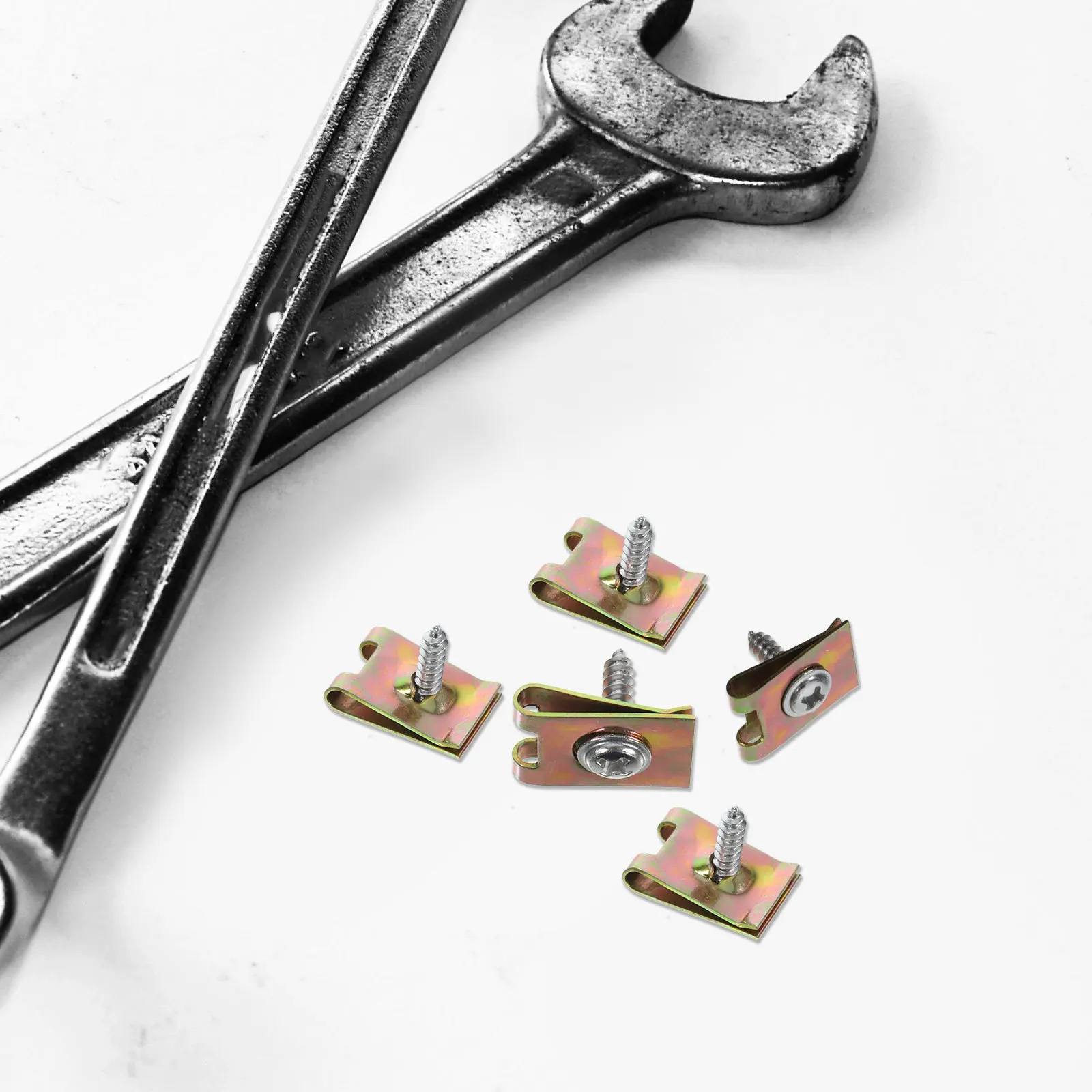 

1Set Car Bumper Fastener Clips Retainers High Quality Craftsmanship Reliable Substitute Worn Damaged Fasteners