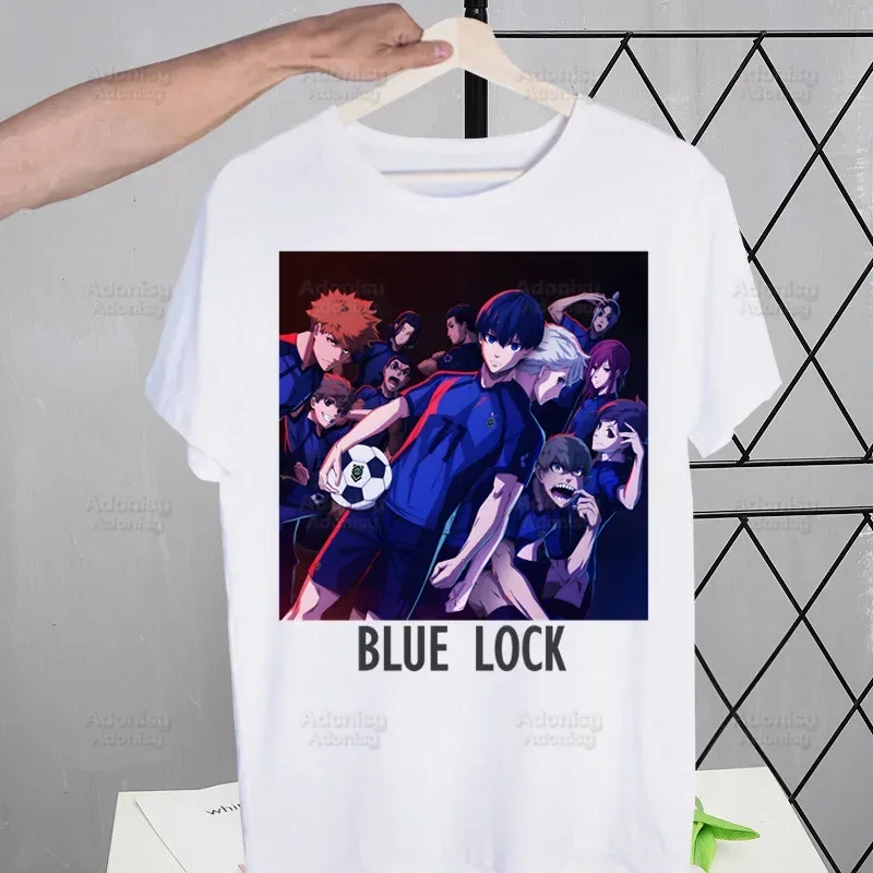 BLUE LOCK Isagi Yoichi T Shirt Men Tops Tees Harajuku Seishiro Nagi Meguru Bachira Tshirt Streetwear Hip Hop Male T-shirts