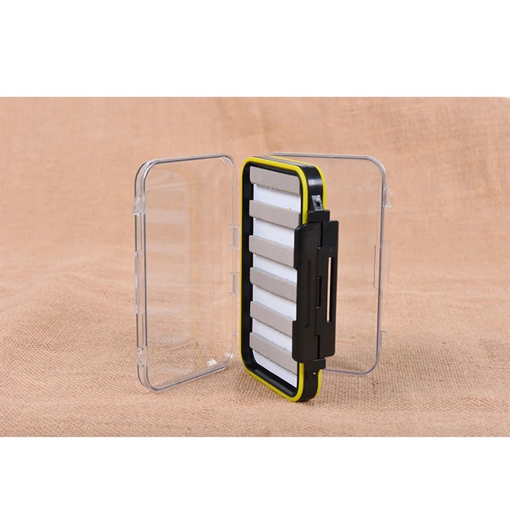 

Double Sides Transparent Fly Box Waterproof ABS Material Secure Lock Portable Outdoor Fishing Tackle Lure Hook Bait Storage Case
