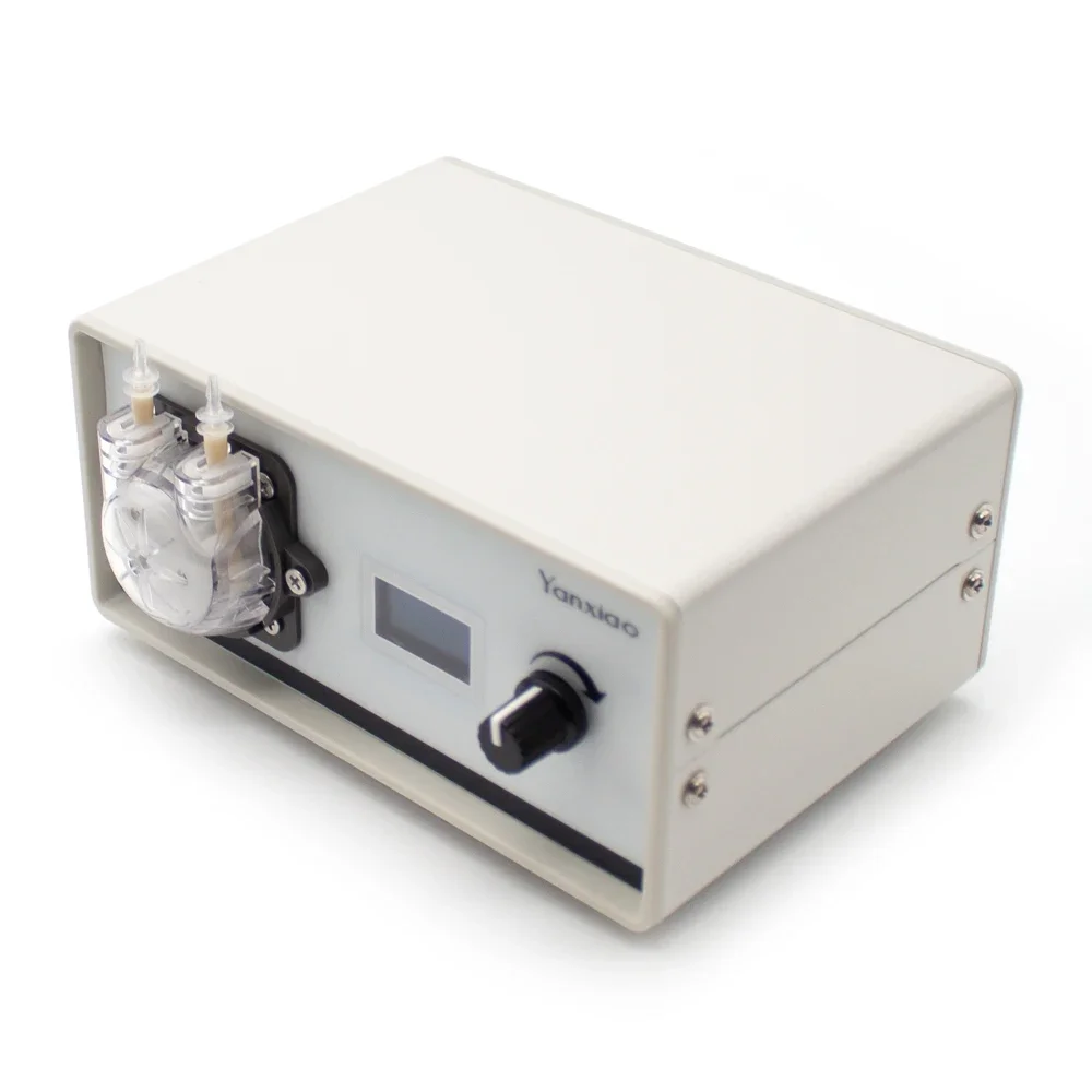 Peristaltic Pump Small Laboratory Metering Water Pump Self-Priming Circulating Quantitative Mini Titration Pump with Foot Switch