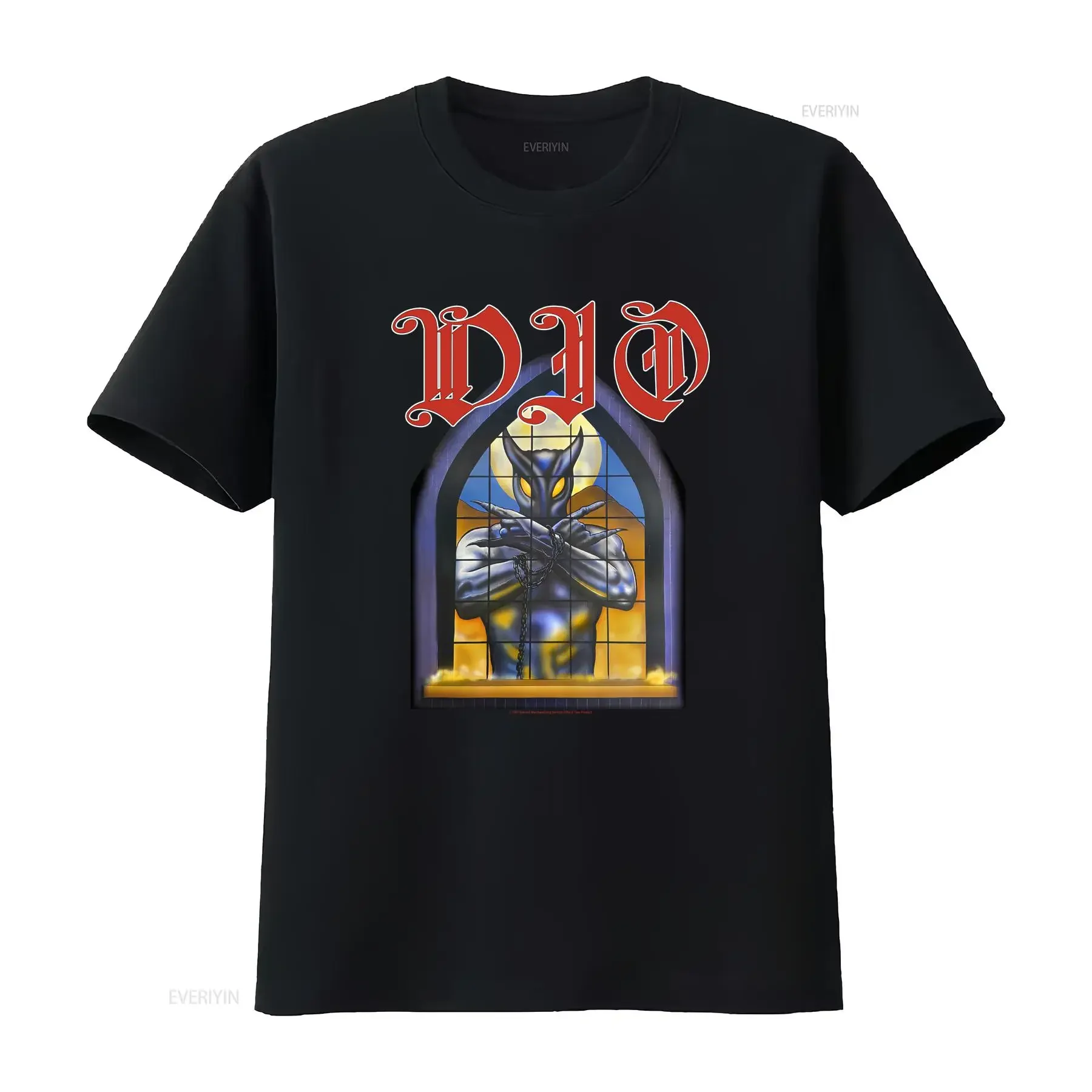 Dio Band 70s American Tour Black T shirt Reprint tee Sizes S 5XL NH20982 vintage Washed Top For Everyday Wear designer clothes