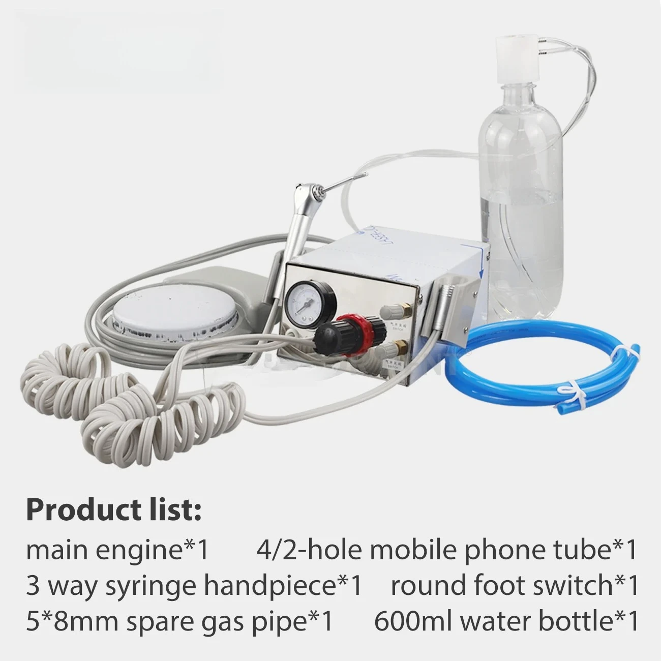 Dental Teaching Simulation Unit All-in-One with High/Low Speed Handpiece, 3-Way Syringe & Light for School Lab