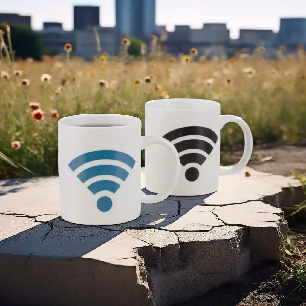 

Ceramic Signal pattern System Mugs Changing Color Mug Student Breakfast Cup Kettle Milk Coffee Mugs Friends Gifts